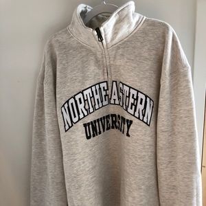 Northeastern Jansport quarter zip